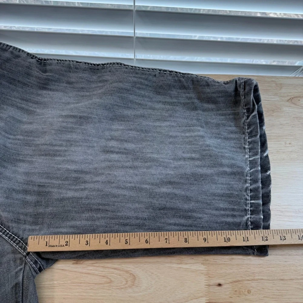 Southpole 5180 Baggy Shorts Men's Gray‎ Denim Mid-Rise Pockets Classic - 32 Y2K